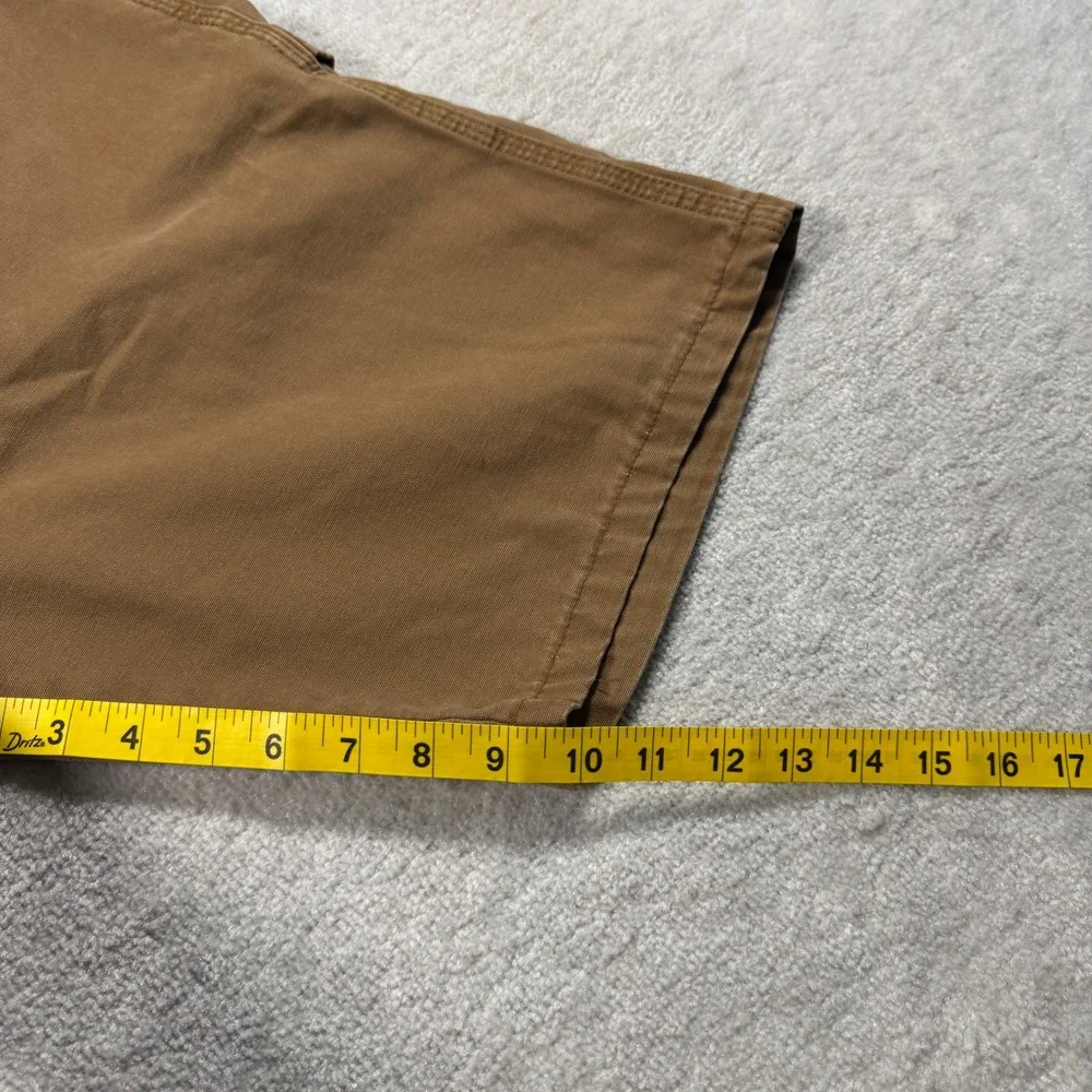 Wrangler Carpenter Shorts Men 32 Brown Authentic‎ Issue 64WC2AO Utility Canvas
